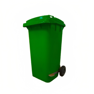 CONTENEDOR BASURA 120 LTS CON PEDAL METALICO