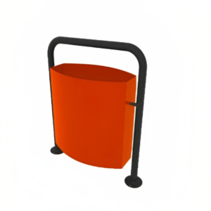 CONTENEDOR BASURA PEATONAL (GALVANIZADO)