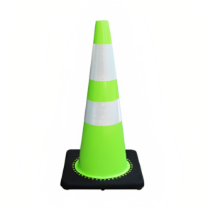 CONO 36 PULG AM LIMON BASE NEG 2 CINTA REFLEC
