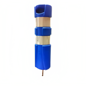 Hito Tubular Abatible Azul H-75,