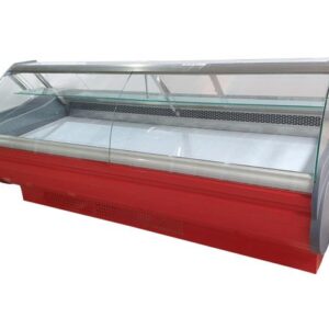 Vitrina Refrigerada Vidrio Curvo 2mts