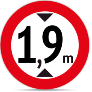 Altura Maxima 1.9m