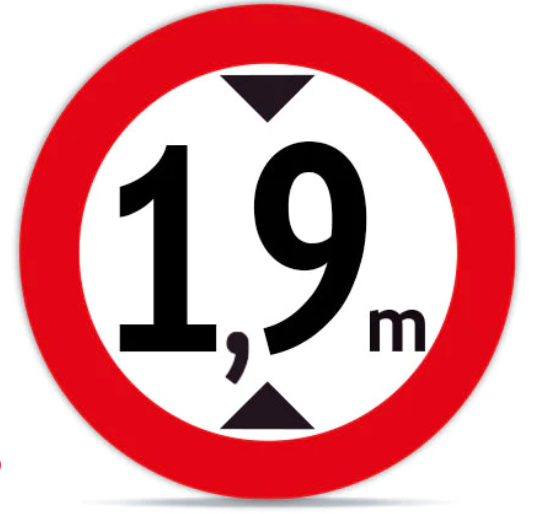 Altura Maxima 1.9m