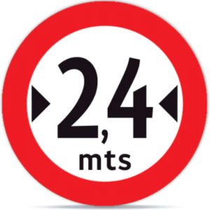 Ancho Maximo 24 mts