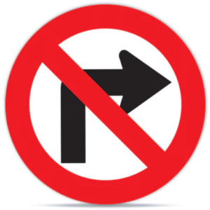 No Virar Derecha