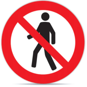 Prohibido el Paso de Peatones
