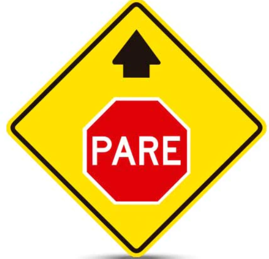 Proximidad de Senal PARE PG-3a