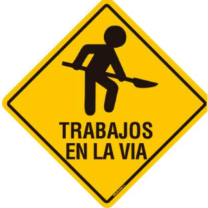 Trabajos en la via