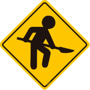 Trabajos en la via naranjo