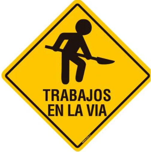 Trabajos en la via