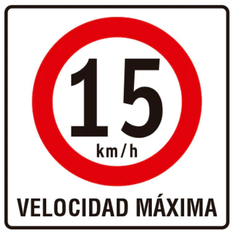 Velocidad maxima 15-km-1